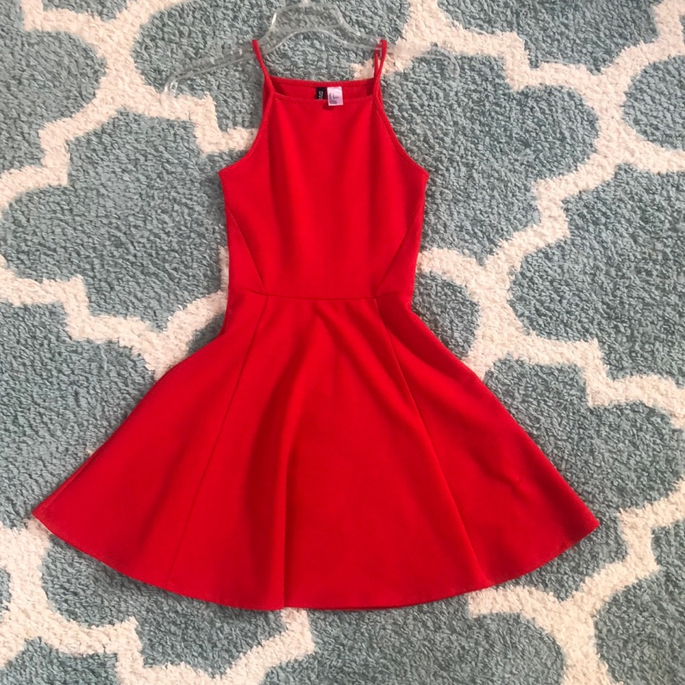 Red dress figure flattering size 2